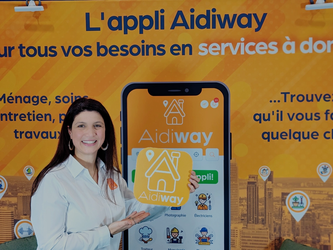 Marielle Marra, fondatrice d’Aidiway, application québécoise de services à domicile.