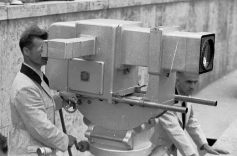 Camera de télévision utilisée pendant les Jeux Olympiques de Berlin en 1936